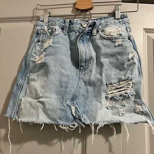Abercrombie and fitch size 25 mini blue denim skirt